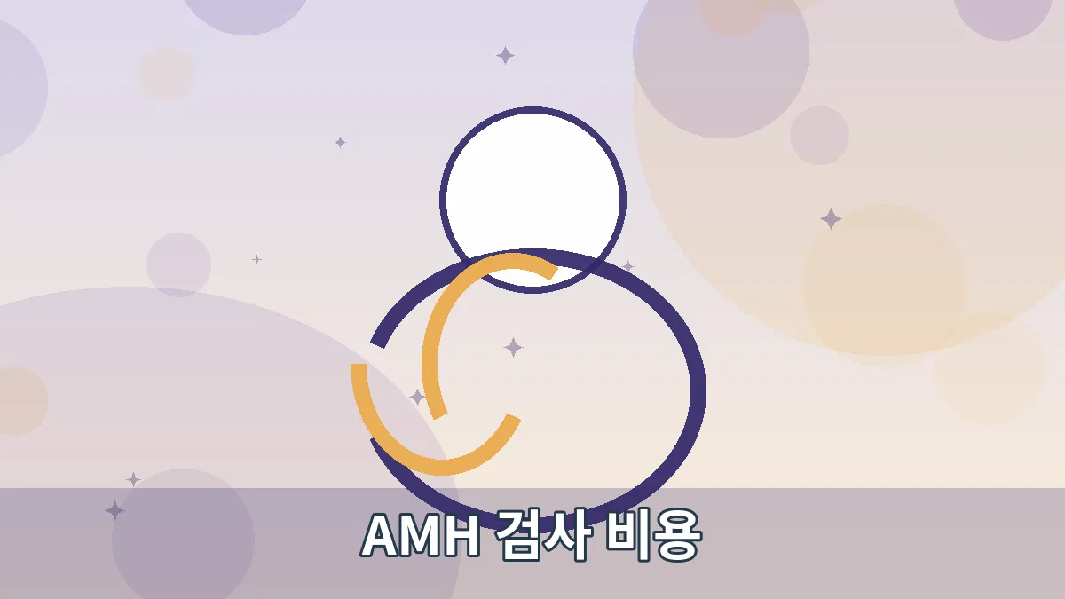 AMH 검사 비용 안내 이미지